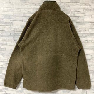 【人気】patagonia パタゴニア フリース　ワンポイントロゴ　カーキ　M