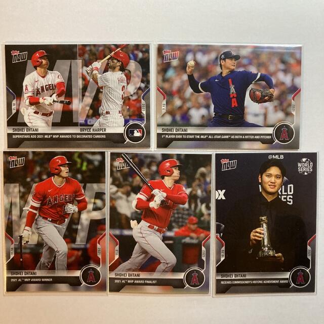 大谷翔平　topps 2021 MLB 5枚セット