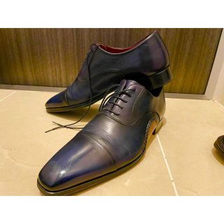 サントーニ(Santoni)の【極上の色気】マグナーニ オパンケ ネイビー size40(ドレス/ビジネス)