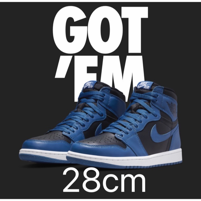 NIKE(ナイキ)のNIKE AIR JORDAN 1 DARK MARINA BLUE メンズの靴/シューズ(スニーカー)の商品写真