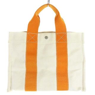 エルメス(Hermes)のエルメス ボラボラPM トートバッグ ハンドバッグ オレンジ アイボリー(トートバッグ)