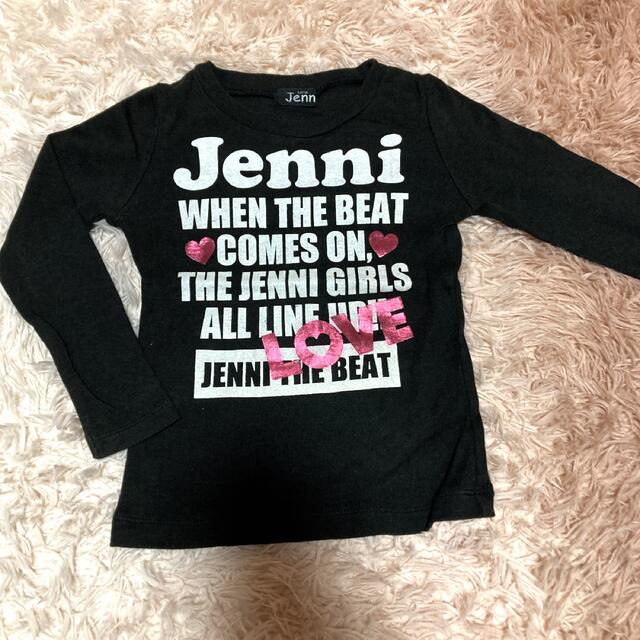 JENNI(ジェニィ)のJENNI☆ロゴロンT黒110cm キッズ/ベビー/マタニティのキッズ服女の子用(90cm~)(Tシャツ/カットソー)の商品写真