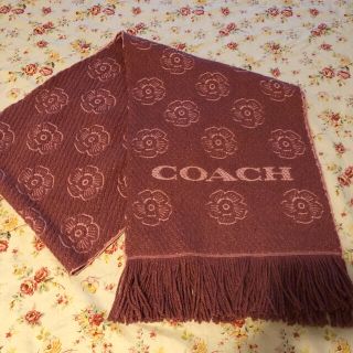 コーチ(COACH)のコーチ❤︎ローズツイルマフラー(マフラー/ショール)