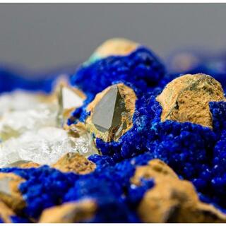 中国 雲南省 アズライト EC-476 天然石 原石 鉱物 標本 鉱石 藍銅鉱の 
