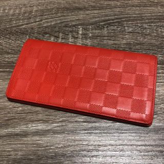 ルイヴィトン(LOUIS VUITTON)の美品　ルイヴィトン　ダミエアンフィニ　ポルトフォイユ　ブラザ　二つ折り長財布(長財布)