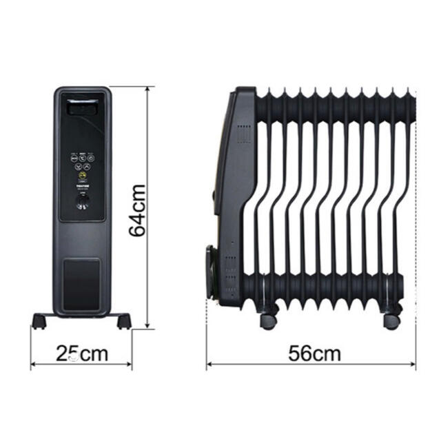 TECHNOS(テクノス)のオイルヒーター  スマホ/家電/カメラの冷暖房/空調(オイルヒーター)の商品写真