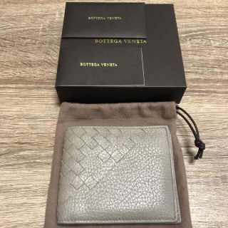 ボッテガヴェネタ(Bottega Veneta)の美品　ボッテガヴェネタ　イントレチャート　二つ折り財布　レザー(折り財布)