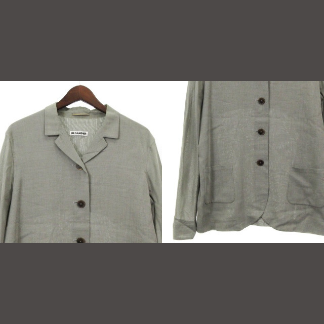 Jil Sander(ジルサンダー)のジルサンダー セットアップ シャツ ジャケット パンツ グレー系 38 レディースのフォーマル/ドレス(スーツ)の商品写真