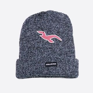 ホリスター(Hollister)の★新品★ホリスター★ワッフルロゴビーニー (Heather Grey)(ニット帽/ビーニー)