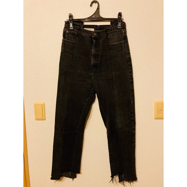 1LDK SELECT(ワンエルディーケーセレクト)の77circa circa make fringe denim pants レディースのパンツ(デニム/ジーンズ)の商品写真