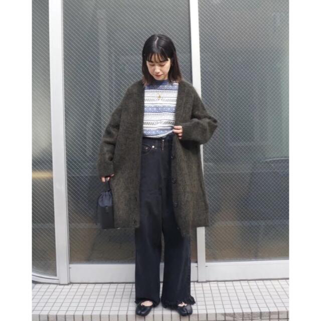 1LDK SELECT(ワンエルディーケーセレクト)の77circa circa make fringe denim pants レディースのパンツ(デニム/ジーンズ)の商品写真