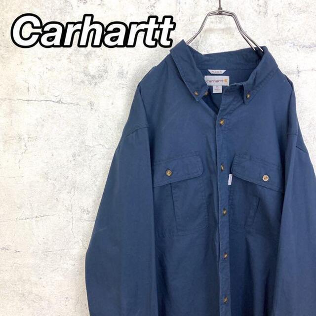 carhartt(カーハート)の希少 90s カーハート ワークシャツ ビッグシルエット メンズのトップス(シャツ)の商品写真