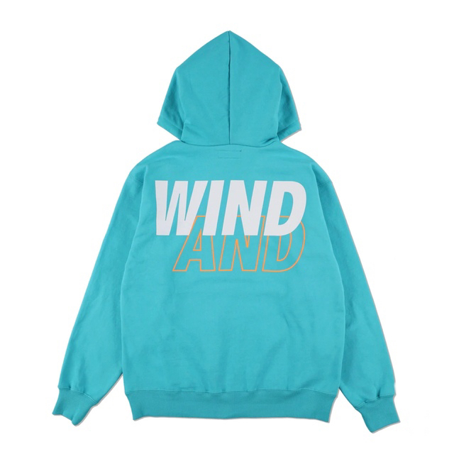 WIND AND SEA HOODIE / S.BLUE-WHITE Lサイズの通販 by でぶちゃん's ...