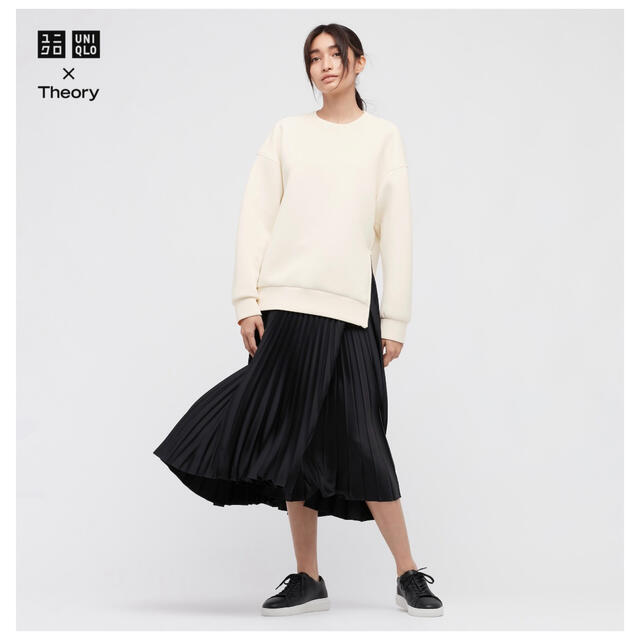 UNIQLO(ユニクロ)のUNIQLO theory ユニクロ プリーツラップスカート セオリー レディースのスカート(ロングスカート)の商品写真