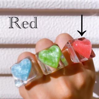 THE CLEAR ACRYL RINGS “RED”(リング(指輪))