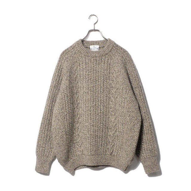 【新品】HERILL CASHMERENEP CABLE SWEATER