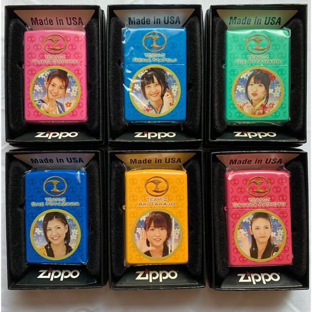 【新品未使用】非売品　絶版　チームZ  ZIPPO 6個セット　大島優子