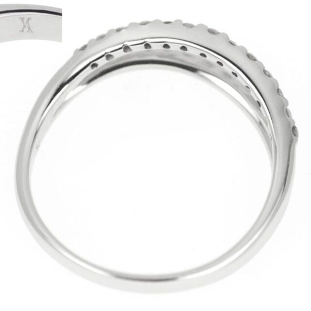 ヴァンドーム青山 K18WG ダイヤモンド リング 0.14ct レディースのアクセサリー(リング(指輪))の商品写真