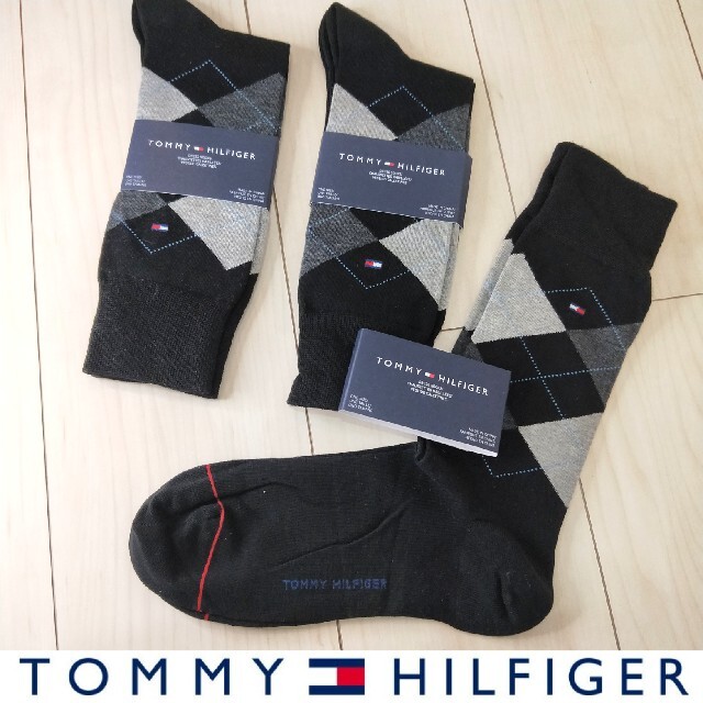 TOMMY HILFIGER(トミーヒルフィガー)の欧米限定品 新品未使用 定価$28.5TOMMY HILFIGER メンズ靴下 メンズのレッグウェア(ソックス)の商品写真