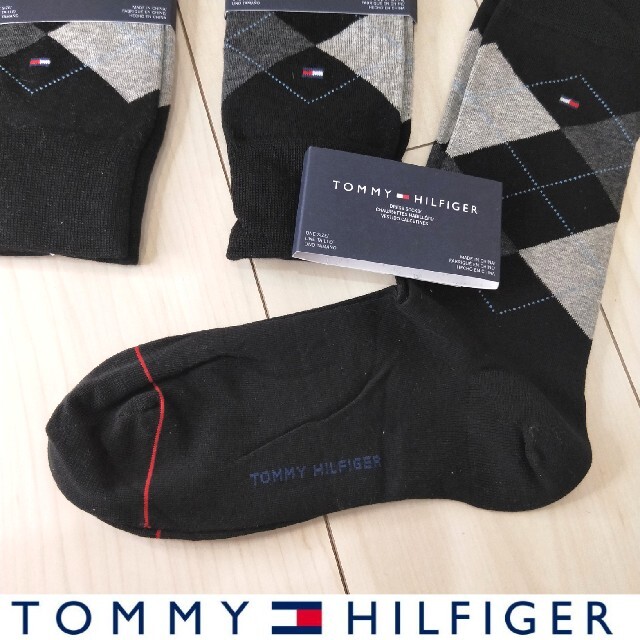 TOMMY HILFIGER(トミーヒルフィガー)の欧米限定品 新品未使用 定価$28.5TOMMY HILFIGER メンズ靴下 メンズのレッグウェア(ソックス)の商品写真