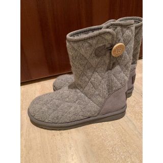 アグ(UGG)のアグ　UGG グレー　ニットブーツ　24センチ　37(ブーツ)