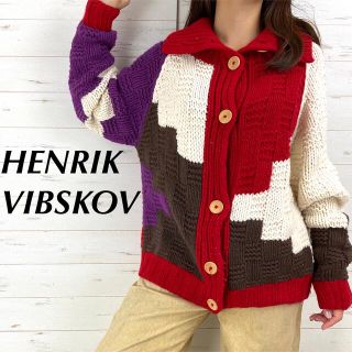 ヘンリクビブスコフ(HENRIK VIBSKOV)のHENRIKVIBSKOV ヘンリクビブスコフウール 長袖 ニット ジャケット(ニット/セーター)