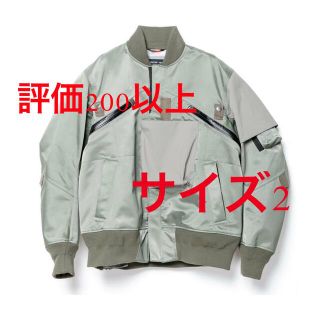 サカイ(sacai)のACRONYM  x SACAI  MA-1  カーキ　サイズ2(ブルゾン)