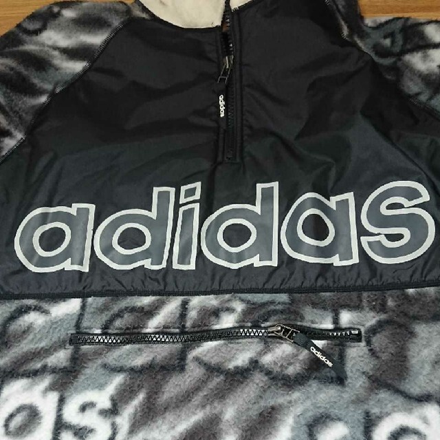 adidas(アディダス)のadidas フリースナイロンプルオーバー 90s古着 ハーフジップ レトロ メンズのジャケット/アウター(その他)の商品写真