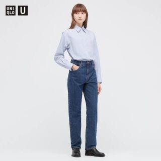 ユニクロ(UNIQLO)のユニクロ　未使用レギュラーフィットストレートハイライズジーンズ(デニム/ジーンズ)