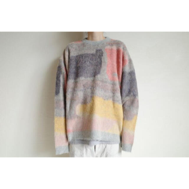 ニット/セーターYOKE ROTHKO JACQUARD CREW NECK