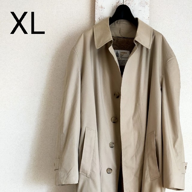 lomdonfogLONDON FOG　ステンカラーコート　ベージュ　ビッグサイズ　XL