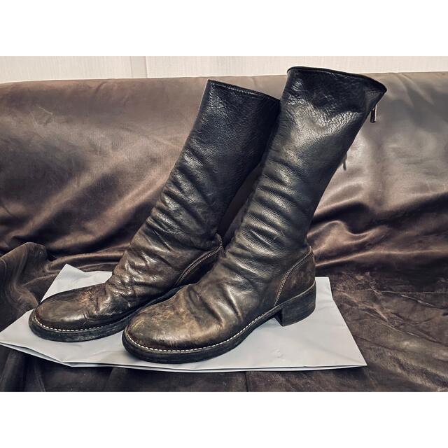 シャイニングゴールデン グイディ GUIDI バッグジップ ロングブーツ38