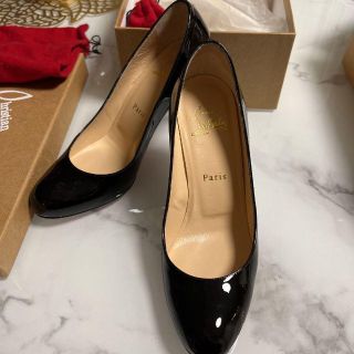 クリスチャンルブタン(Christian Louboutin)のルブタン　23.5cm 36.5 ブラック　ヒール8cm 一度着用(ハイヒール/パンプス)