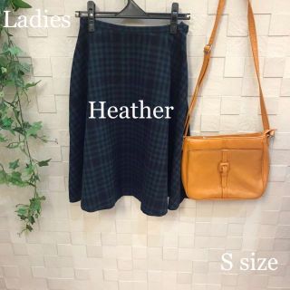 ヘザー(heather)の☆ Heather ヘザー☆ レディース　フレアスカート　チェック　膝丈　 S(ひざ丈スカート)