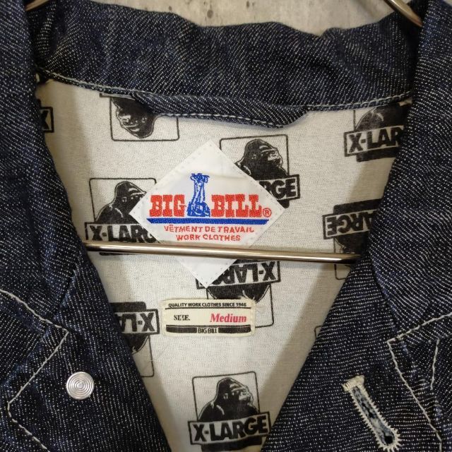 XLARGE - エクストララージ デニムジャケット 裏地柄の通販 by XLARGE - エクストララージ デニムジャケット 裏地柄の通販 by