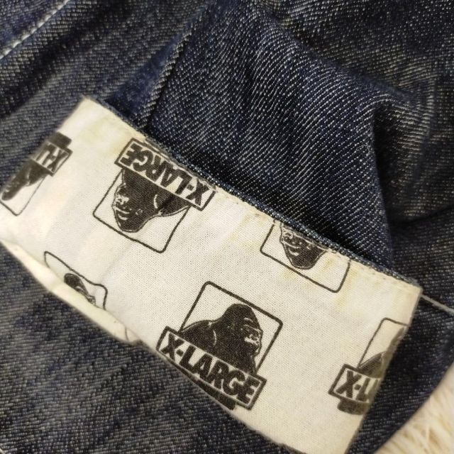 XLARGE - エクストララージ デニムジャケット 裏地柄の通販 by XLARGE - エクストララージ デニムジャケット 裏地柄の通販 by
