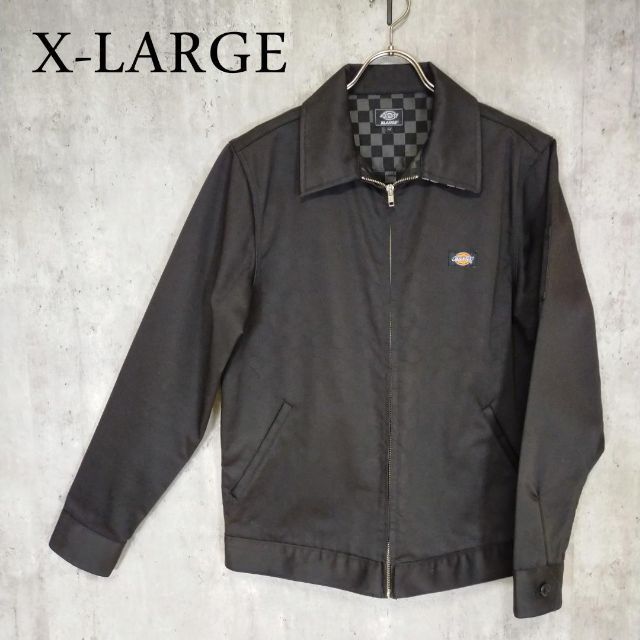 XLARGE(エクストララージ)のXLARGE × Dickiesコラボ　レア!!美品　ジャケット　チェック柄 メンズのジャケット/アウター(Gジャン/デニムジャケット)の商品写真
