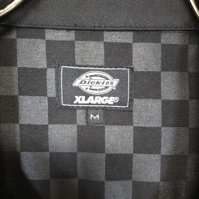 XLARGE(エクストララージ)のXLARGE × Dickiesコラボ　レア!!美品　ジャケット　チェック柄 メンズのジャケット/アウター(Gジャン/デニムジャケット)の商品写真