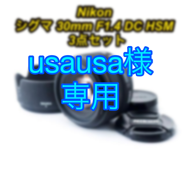 SIGMA 30mm F1.4 HSM Nikon ニコン単焦点レンズ-