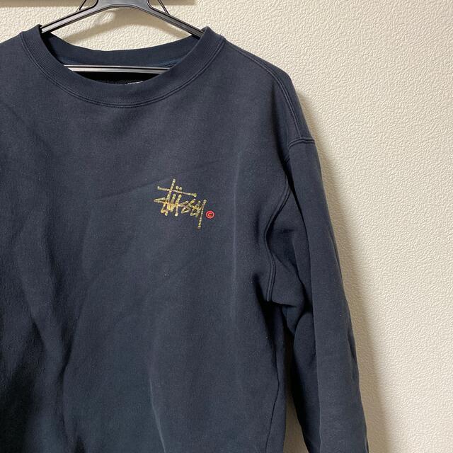 【黒タグ】OLD STUSSY 長袖 スウェット　グレーXLサイズ