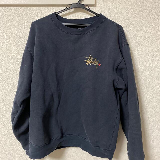 【黒タグ】OLD STUSSY 長袖 スウェット　グレーXLサイズ