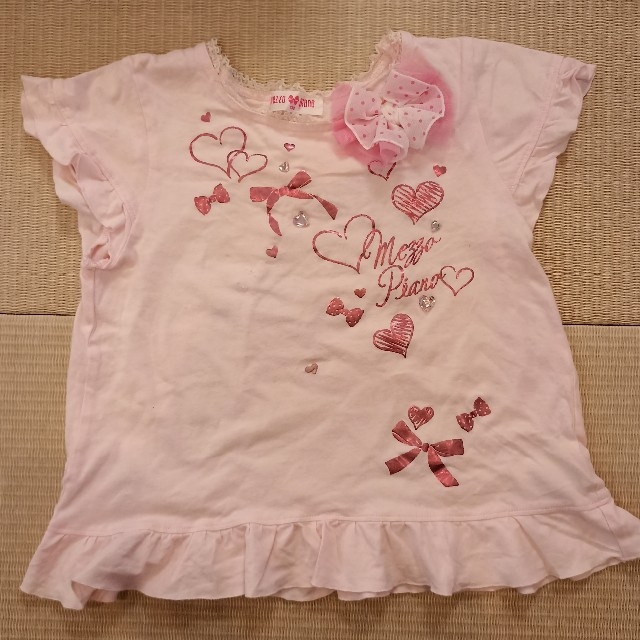 mezzo piano(メゾピアノ)のmezzopiano　Tシャツ　130 キッズ/ベビー/マタニティのキッズ服女の子用(90cm~)(Tシャツ/カットソー)の商品写真