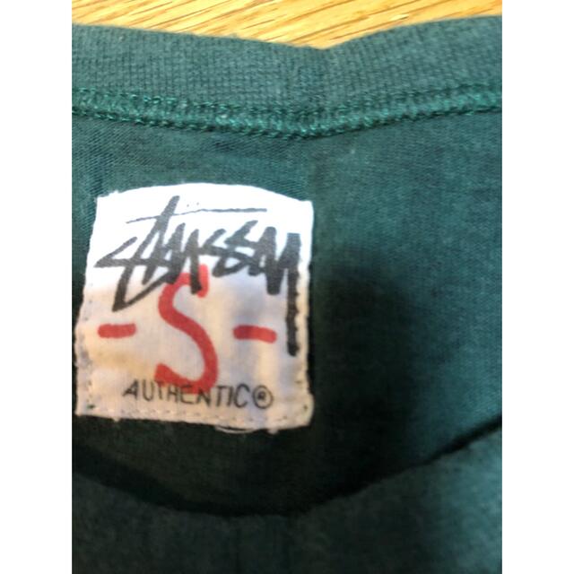 STUSSY(ステューシー)のドナルドファーザー様専用stussy長袖ロンTグリーン✖️黒Sサイズ メンズのトップス(Tシャツ/カットソー(半袖/袖なし))の商品写真