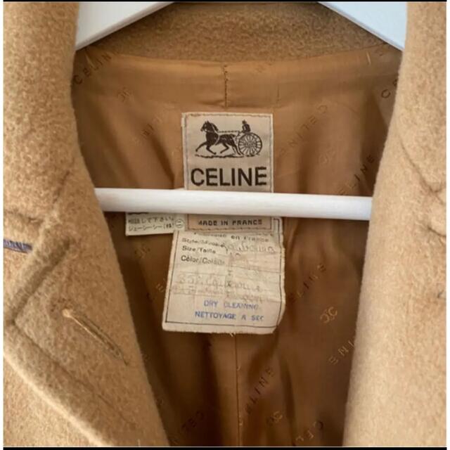 celine(セリーヌ)のロングコート　セリーヌ　CELINE ベージュ　ブラウン　ブランド　高級おしゃれ レディースのジャケット/アウター(ロングコート)の商品写真