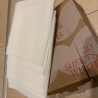 ムジルシリョウヒン(MUJI (無印良品))のキッチンダスター　白　10枚(収納/キッチン雑貨)