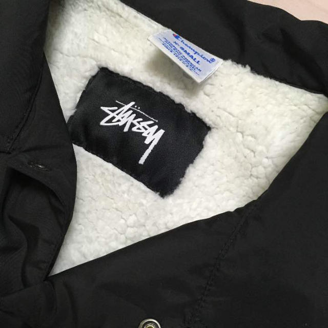 STUSSY - stussy ボア コーチジャケットの通販 by ⊂((・⊥・))⊃え's