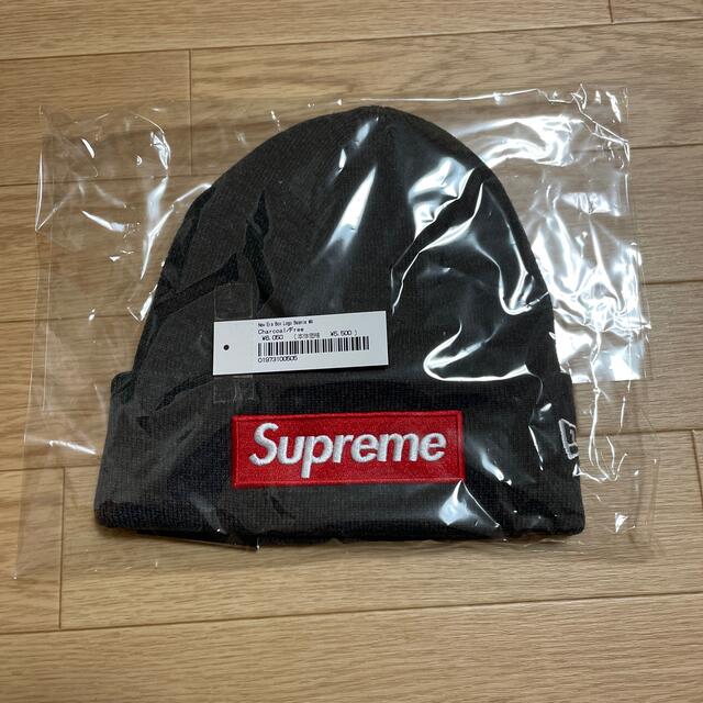 21FW Supreme New Era® Box Logo BeanieCharcoalSIZE