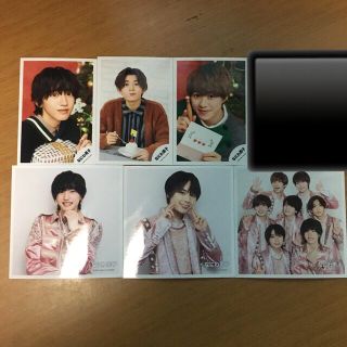 ジャニーズジュニア(ジャニーズJr.)のなにわ男子　道枝駿佑  ミニフォト  ましかくフォト(アイドルグッズ)