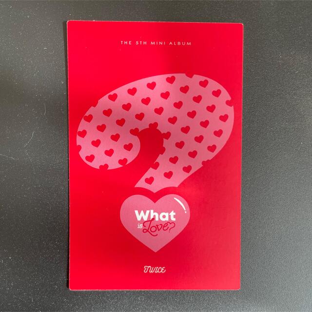 Waste(twice)(ウェストトゥワイス)のTWICE ジヒョ　トレカ　what is love? wil? エンタメ/ホビーのCD(K-POP/アジア)の商品写真