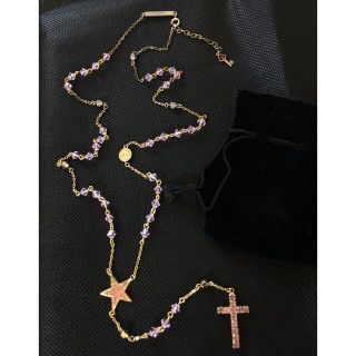 フランシストモークス(FranCisT_MOR.K.S.)の美品 フランシストモークス スワロフスキー ロザリオ ネックレス(ネックレス)